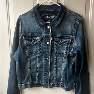 Grace in LA Women's Blue Denim Jacket